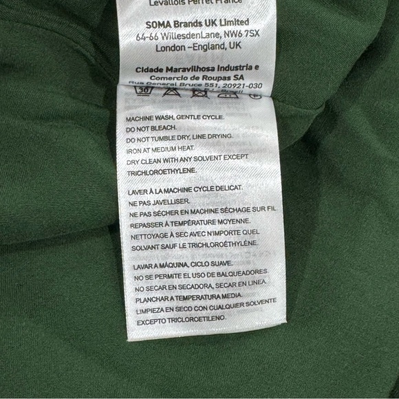 FARM RIO Green Pineapple Garden Long Sleeve Mini Dress - Green Multi - Sz - XL - Picture 13 of 13